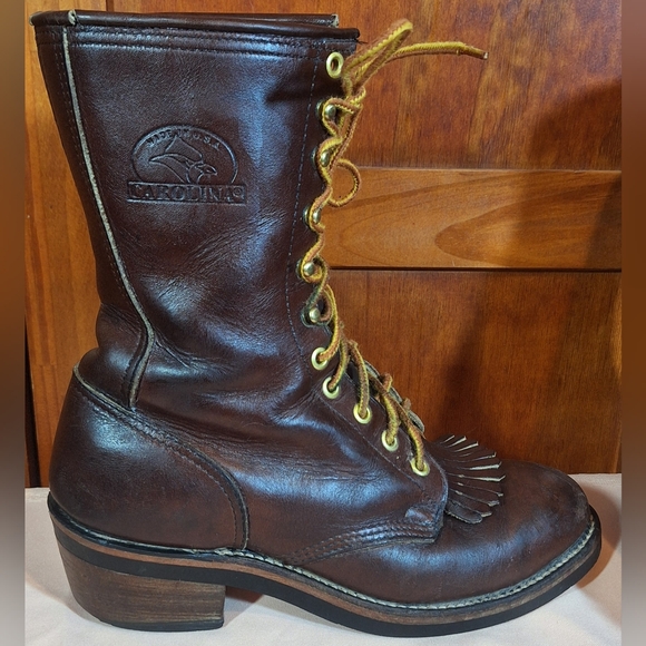 CAROLINA steel-toed oil resistant leather work boots. Size 7 1/2 - Picture 4 of 16